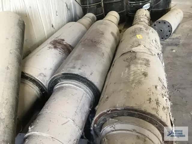 24" x 68" 2-New triple pass drilled calender rolls, these were spares for a Bolling roller bearing calender