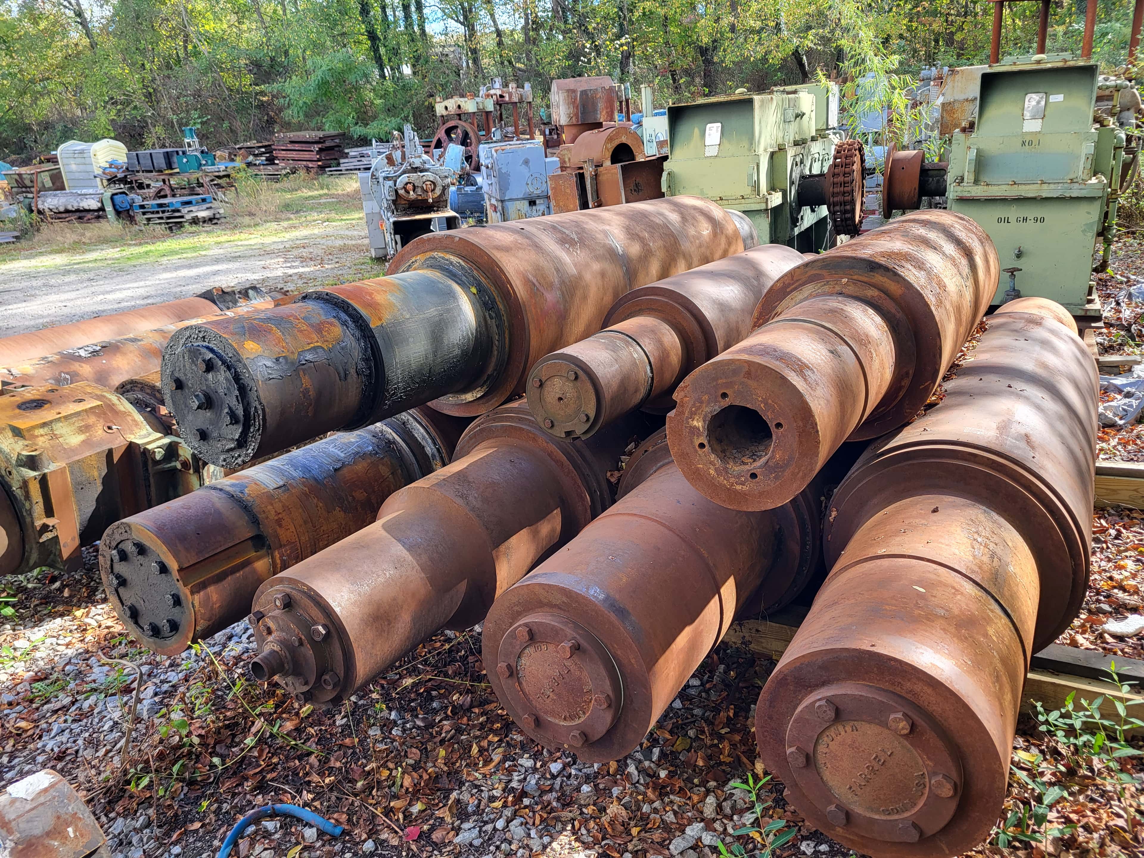 New and Used Mill and Calender Rolls 6" x 12" up to 32" X 100"